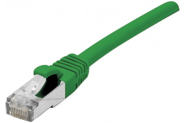 DEXLAN Cordon RJ45 sur câble catégorie 7 S/FTP LSOH snagless vert - 0,5 m