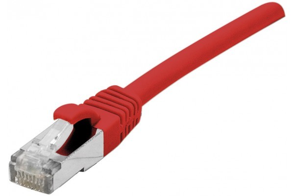 DEXLAN Cordon RJ45 sur câble catégorie 7 S/FTP LSOH snagless rouge - 2 m